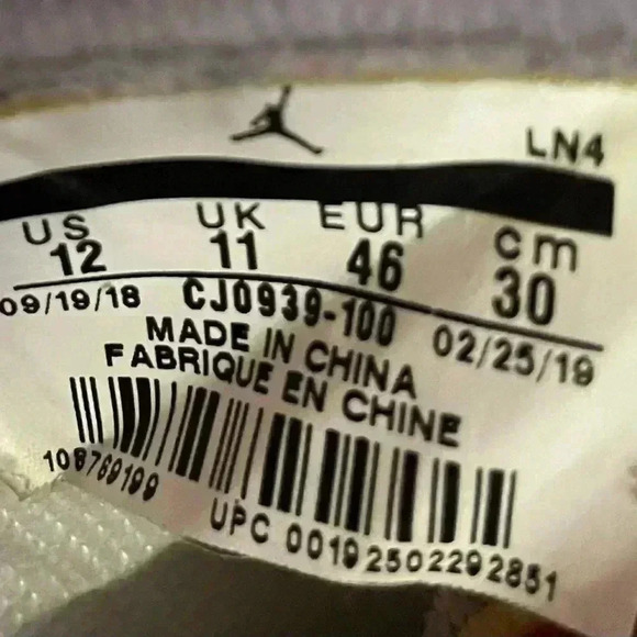 Nike Tinker Hatfield Air Jordan Retro Air Max 1 2019 CJ0939-100 basketball shoes - Picture 8 of 12